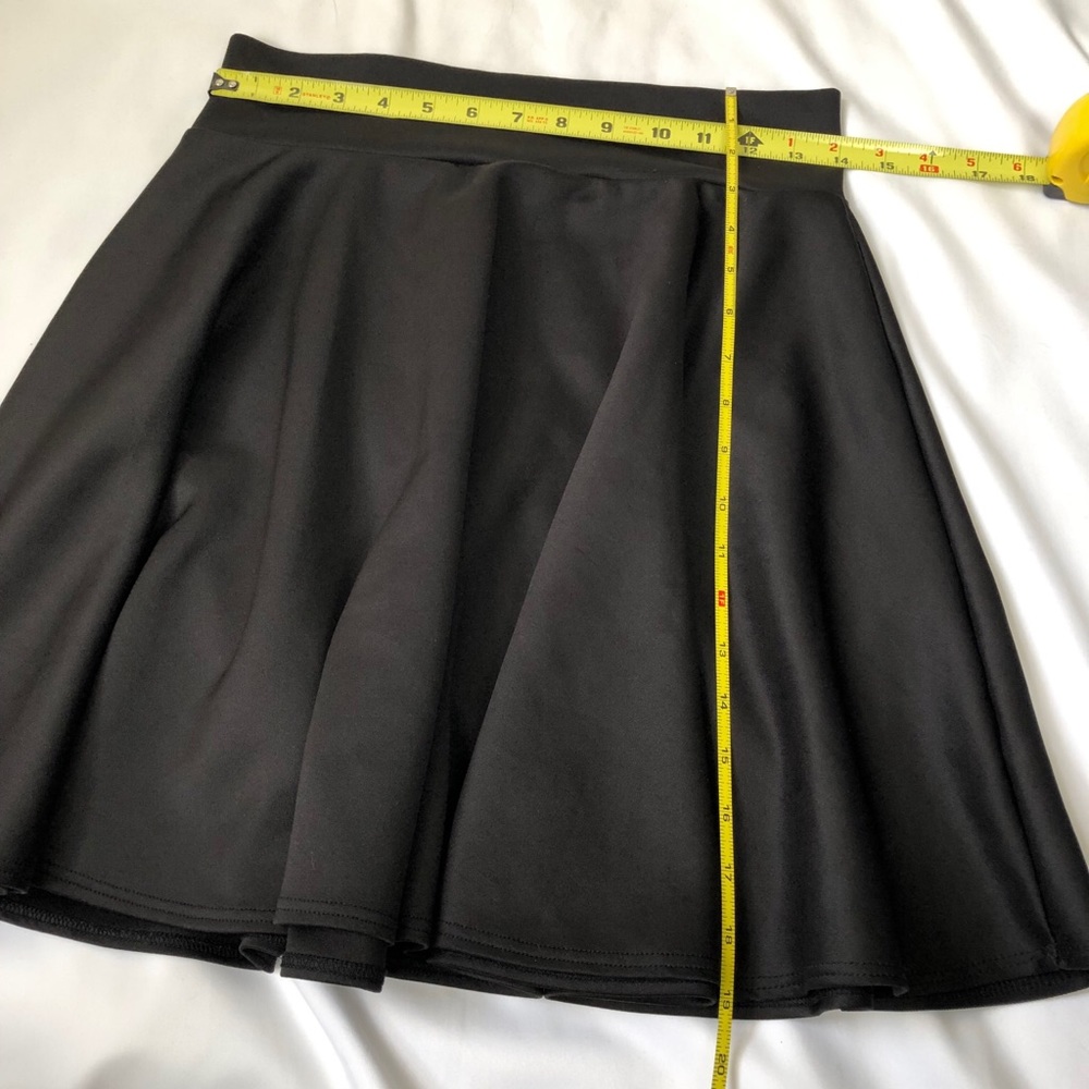Johnny black stretchy flare skater shirt skirt L - Picture 2 of 4
